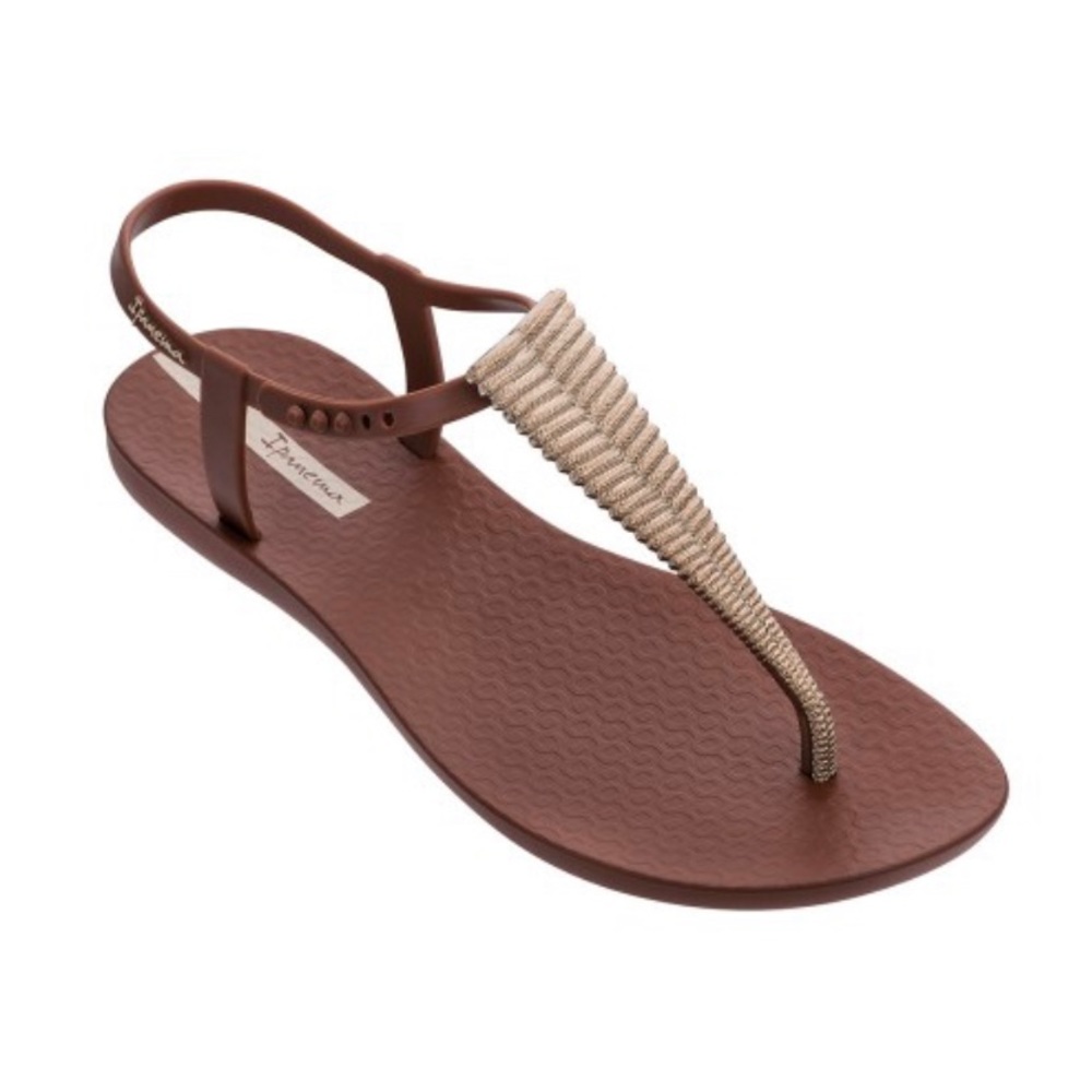 Ipanema brown/gold sandals